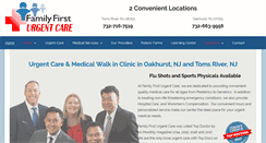 Desktop Screenshot of familyfirst-urgentcare.com